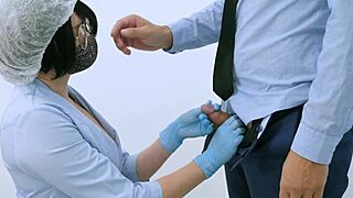 Nurse Tests Huge Dick with Prostate Massage and Sperm Analysis!