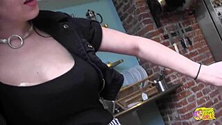 two brunette goth girls explore all kinds of kinky things around the house, licking and fingering each other