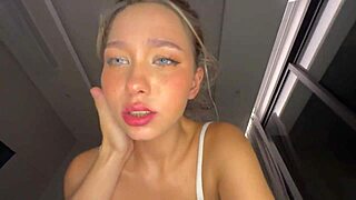 Hot blonde endures hard fucking.