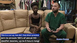 Dr Tampa's First Gyno Exam with Neighbor Rina Arem