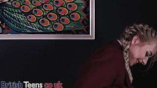 18 Year Old Blonde Student Gets Fucked Hard By Her Teacher