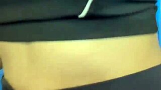 Hot Babe Trains Feet in Crowded Bathroom