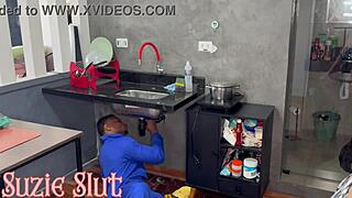 I called a plumber for help, and he gave me an intense, passionate anal experience.