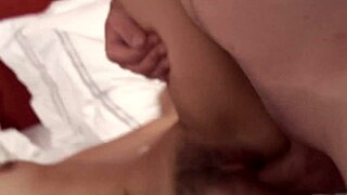 Barely Legal Girlfriend With Pussy Hair Gets Fucked In The Pussy With Intense Cumshot
