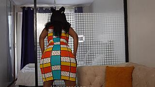 Wide hips milf Ellah shows off her body.