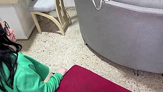 Babe Step-Cousin Estefani And Crisanto999 Engage In Therapy Anal Sessions With Deepthroat