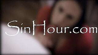 lilly bell talks in interview while masturbating solo