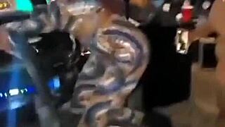 tristina millz parties with black barbie and mz mellonz in glendale studio