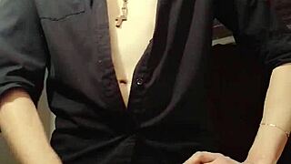 Watch This Cum Control Masturbation Tutorial In Shirt!