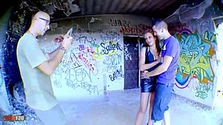 gorgeous french beurette krystal wallas gets roughly fucked by kevin outdoors