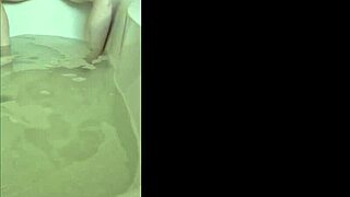 Horny Woman Achieves Orgasm During Solo Bath Session