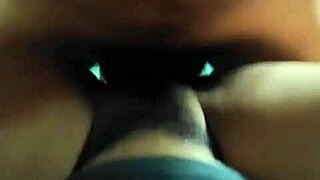 she pretends shyness but feels excitement as i remove her thong, revealing big ass