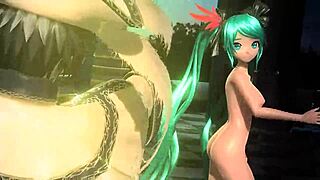 Hatsune Miku in nude mod with big boobs