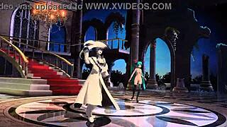 Hatsune Miku in nude mod with big boobs