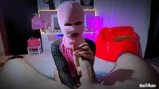 Bandit whore girlfriend feels emotional milking massage until the last cum drop