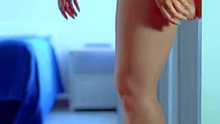 College Girls in Sexy Dress and Sneakers Dildo Play