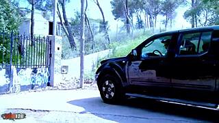 gorgeous french beurette krystal wallas gets roughly fucked by kevin outdoors