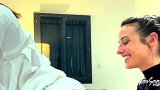 Vittoria and Pam, the naughty French girls, indulge in passionate pussy eating during their web chat