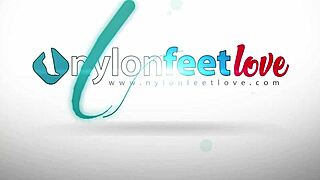 i-i mean, leggy brunette in pantyhose does perfect ballet flats shoeplay, oops.