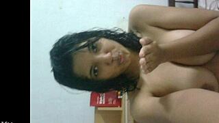 Indian Desi Girl Sangita Explores Her Sexy Body