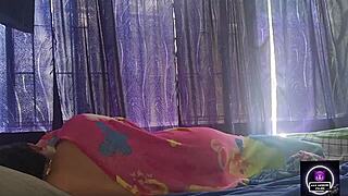 Waking up, this couple starts fucking in the bedroom