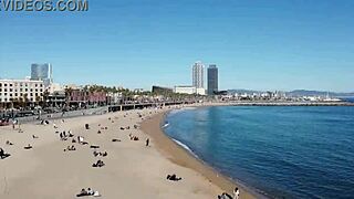 Spectacular Blonde European Visits Barcelona With Victor Bloom