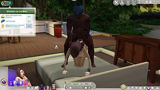 my mom and her big black cock boyfriend have anal sex