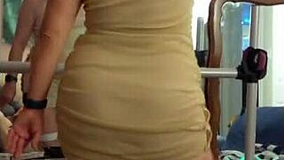 steffi, the hotwife, does a full pussy dance for new year's in her homemade video