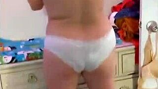 steffi, the hotwife, does a full pussy dance for new year's in her homemade video