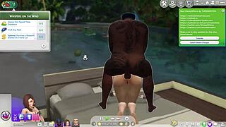 my mom and her big black cock boyfriend have anal sex