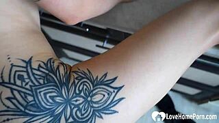 i feel so horny watching my filthy step sis beg for a swift kitchen cock pounding