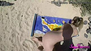 sensual sea adventures with sexydeas pov doggystyle on the beach 😍