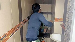 Busty Stepdaughter Gives New Year Gift To Perverted Old Stepdad