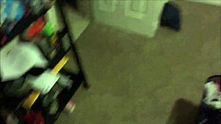 nerdie chocolate teen sucks cock with deep emotion