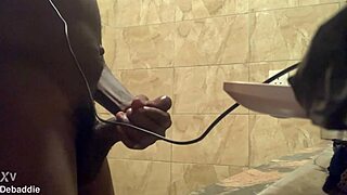 Hard big black cock dives deeper