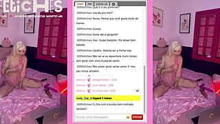 Hot Blonde Shows Off Intensely On Webcam