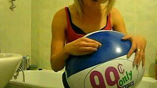 Sophie, try masturbating with balloons in the living room and bathroom.