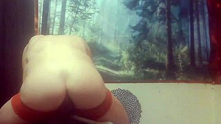 do you like my ass? this black trans woman rides dildo suggestively