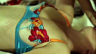 French amateur in leather pants and satin lingerie does ass to mouth blowjob, rimming, and anal plug closeups.