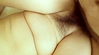 Junko Sakashita excited, shows chest on street