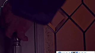 Cute petite teen dominated by creepy big dick stalker!