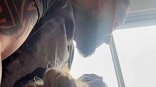 feeling horny watching neighbor, called husband to suck him