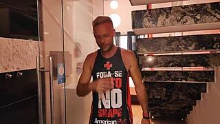 Behind scenes, skinny nick niquita gives ass to big-dicked stepfather vagninho