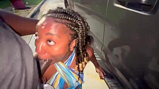 Trucker Married Girl Suck My Dick in the Parking Lot Like a Lot Lizard She a Truck Stop Slut!