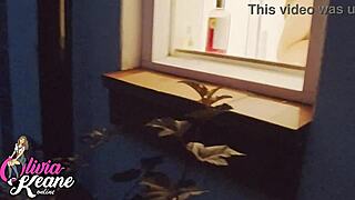 i watch my neighbur in the shower