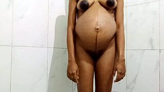 pregnant stepmom craves anal during her bath