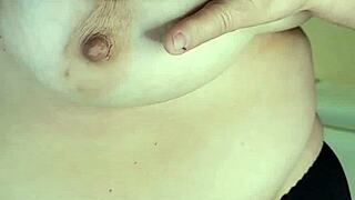 Thick Busty Granny Mature Wife In Lingerie Gets Completely Naked At Home