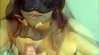 beauty girl gives a blowjob