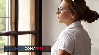 Sensual lesbian sex with three busty nurses in the hospital