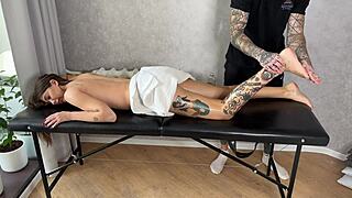 Masseur shows new fingering technique